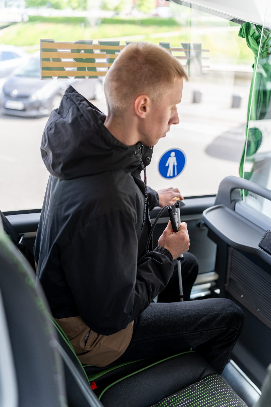 Autobuse – ir liftas, ir garsinė sistema