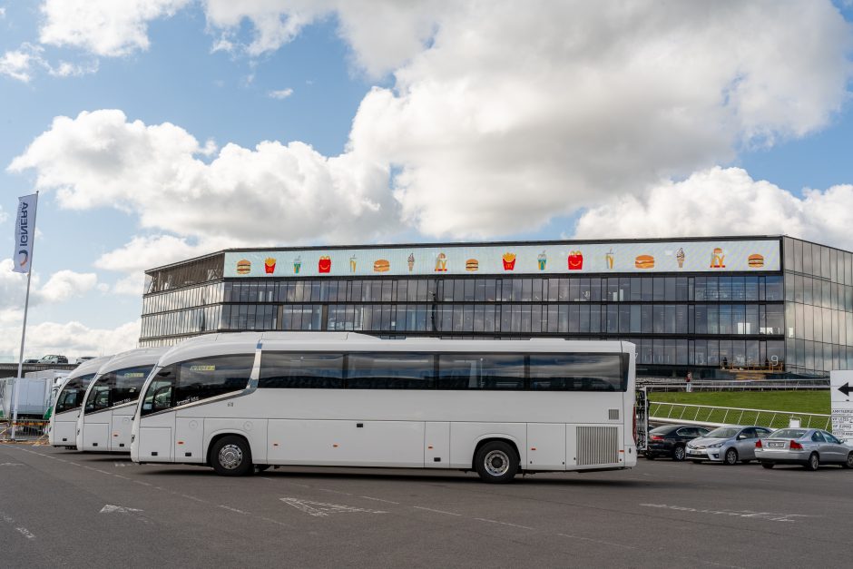 Autobuse – ir liftas, ir garsinė sistema