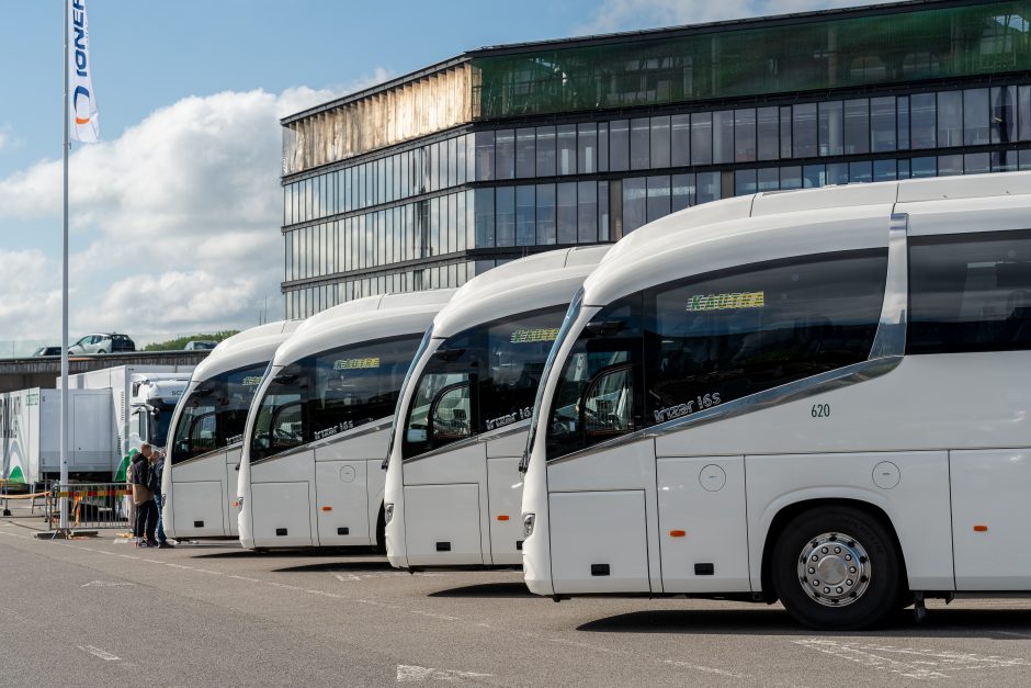 Autobuse – ir liftas, ir garsinė sistema