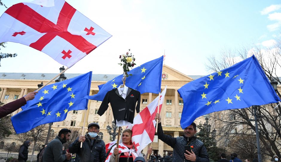 Apie 120 tūkst. žmonių dalyvavo eitynėse už Sakartvelo narystę ES