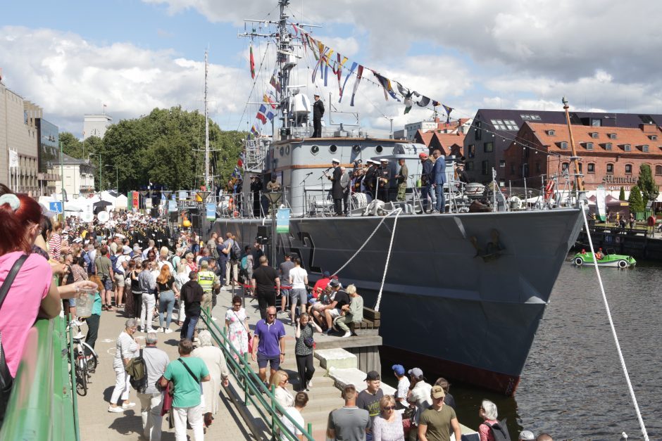 Klaipėdoje oficialiai atidarymas laivas-muziejus „Sūduvis“