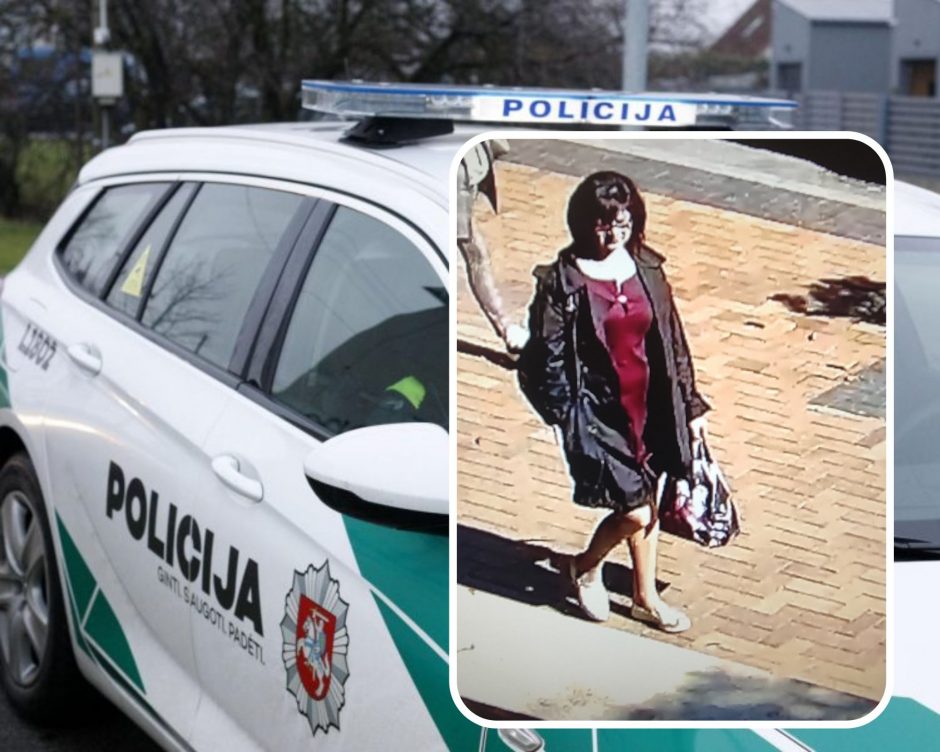 Po vagystės – pareigūnų dėmesys: policininkai turi klausimų šiai moteriai