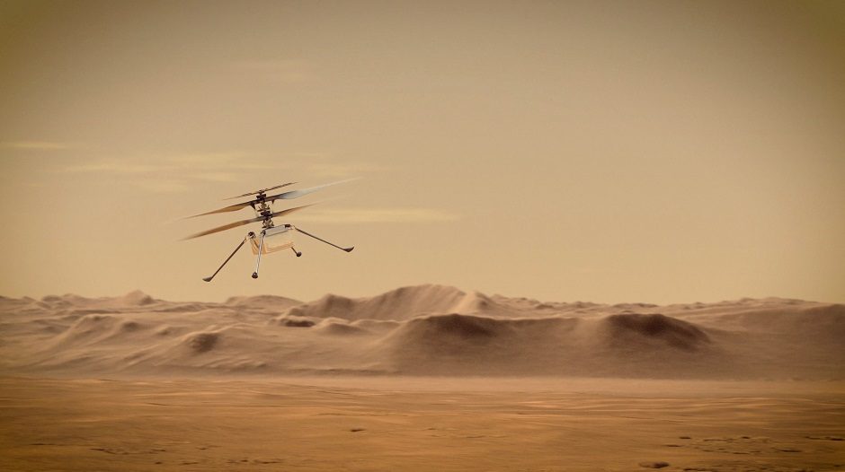 Po beveik trejus metus trukusios misijos NASA dronas „Ingenuity“ baigia darbą