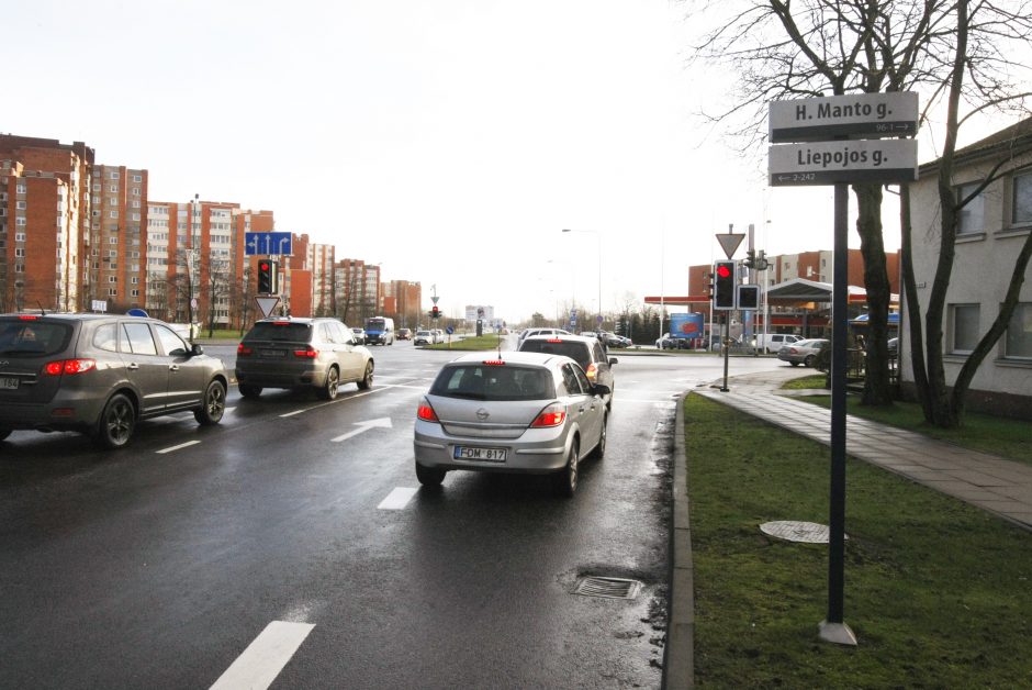 Klaipėdos P. Lideikio gatvėje bus sprendžiama spūsčių problema