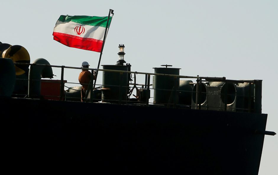 Irano supertanklaivis nebuvo konfiskuotas ir išplaukė iš Gibraltaro