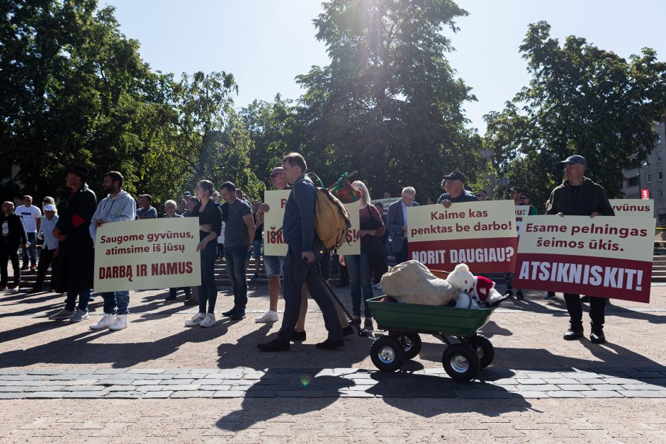 Ūkininkų protestas prie Seimo