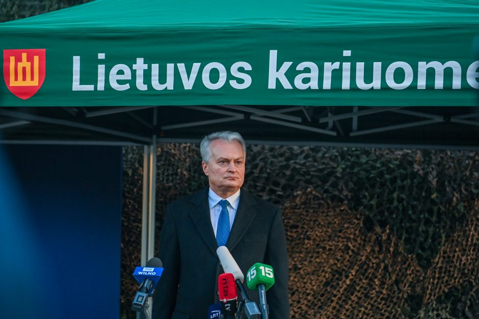 G. Nausėda kariams pasienyje: šiandien vėl esame pirmoji laisvės gynėjų grandis