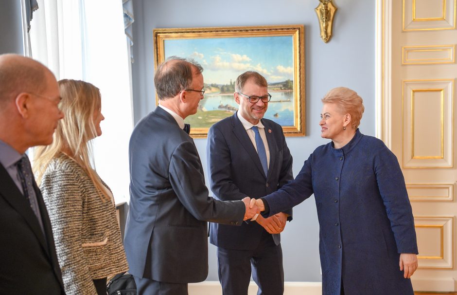 D. Grybauskaitė dėkoja Suomijai už paramą dėl Astravo jėgainės