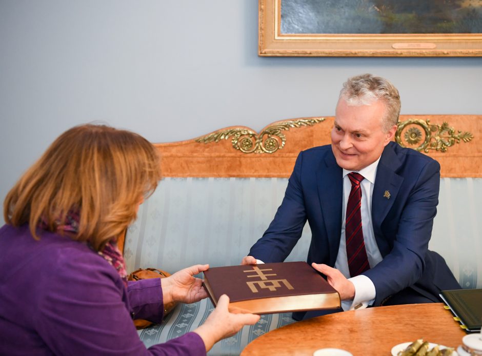 G. Nausėda su Nobelio premijos laureate aptarė ir kūrybą, ir Astravo grėsmę