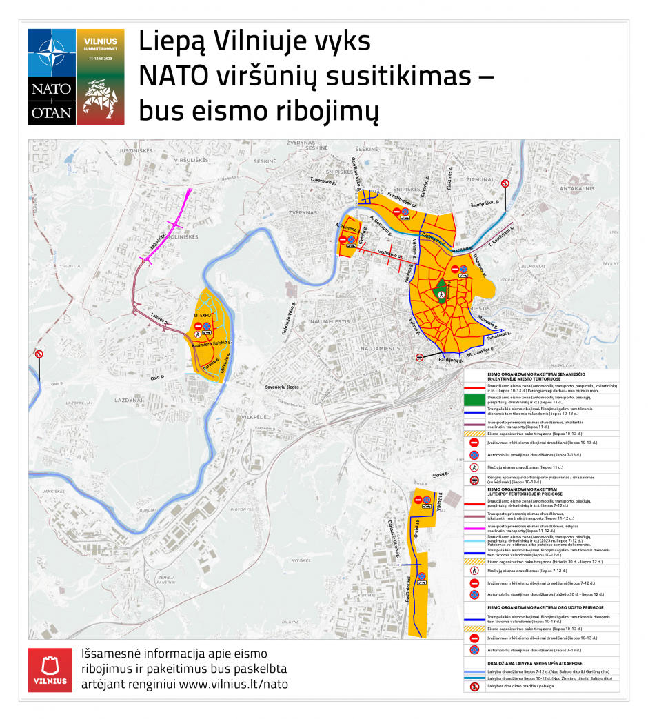 Per NATO viršūnių susitikimą Vilniaus viešasis transportas bus nemokamas