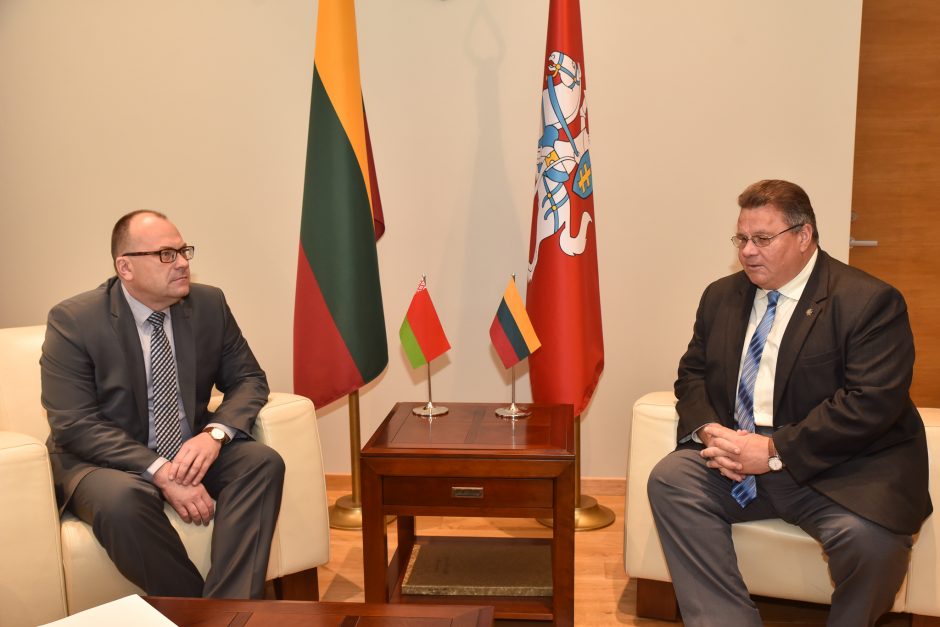 L. Linkevičius su naujuoju baltarusių ambasadoriumi kalbėjo apie Astravą