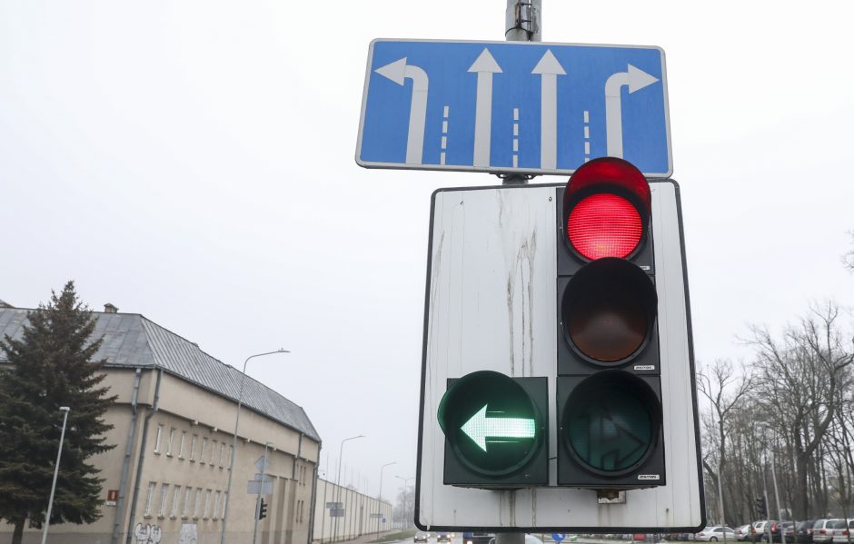 Vilnius jau turi sąrašą sankryžų, kur norėtų grąžinti žaliąsias rodykles