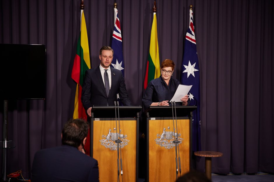 Australija ketina atidaryti prekybos ir investicijų agentūros atstovybę Vilniuje