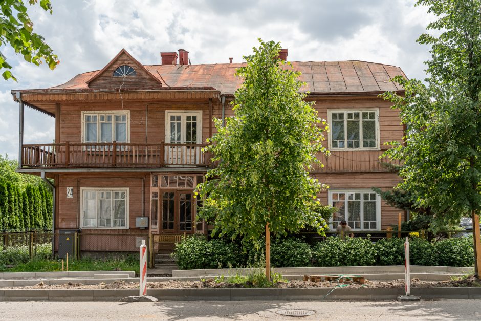 Architektas gelbsti Kauno medinukus ir jų detales