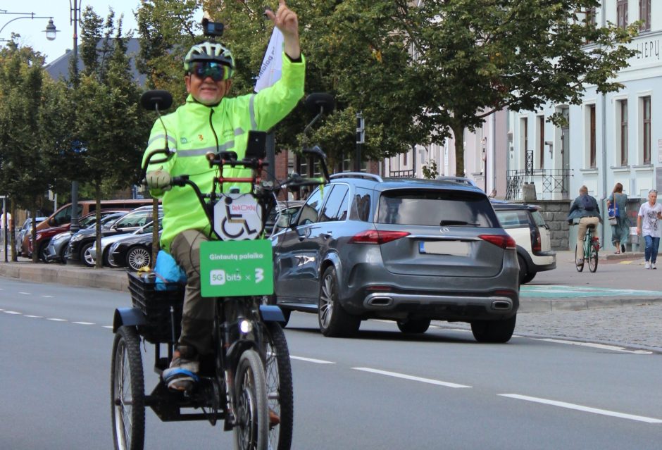 Rekordą pasiekti pavyko: klaipėdietis elektriniu triračiu apvažiavo visą Lietuvą