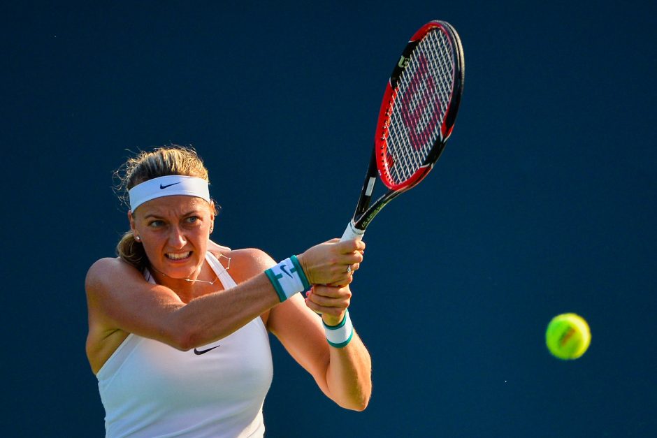 Prie WTA teniso turnyro finišo triuškinamai artėja čekė P. Kvitova