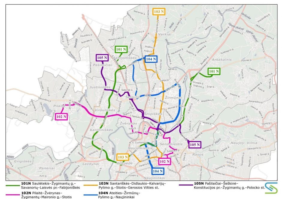 Po „Kultūros nakties“ namo grįžti bus galima naktiniais autobusais