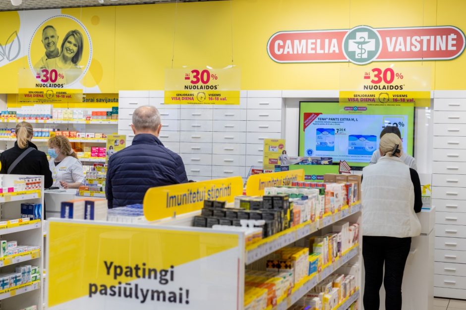 Tyrimas atskleidė: „Camelia“ – dažniausiai rekomenduojamas vaistinių tinklas