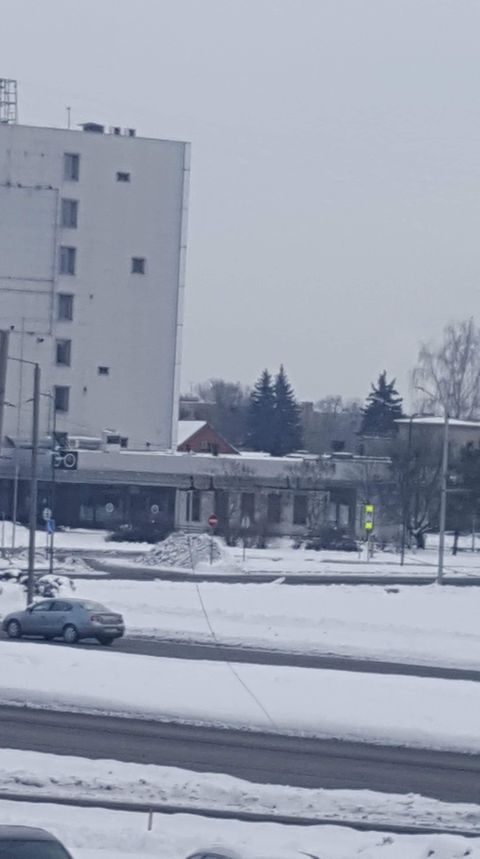 Taikos prospekte nusidriekė ilga troleibusų eilė