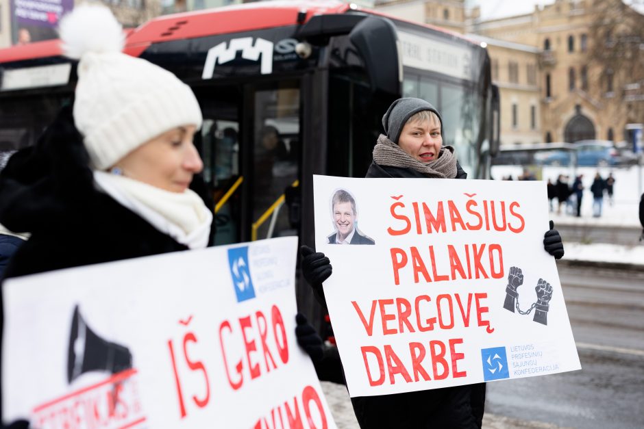 Streikuojančių sostinės vairuotojų profsąjunga į derybas su VVT neatvyko