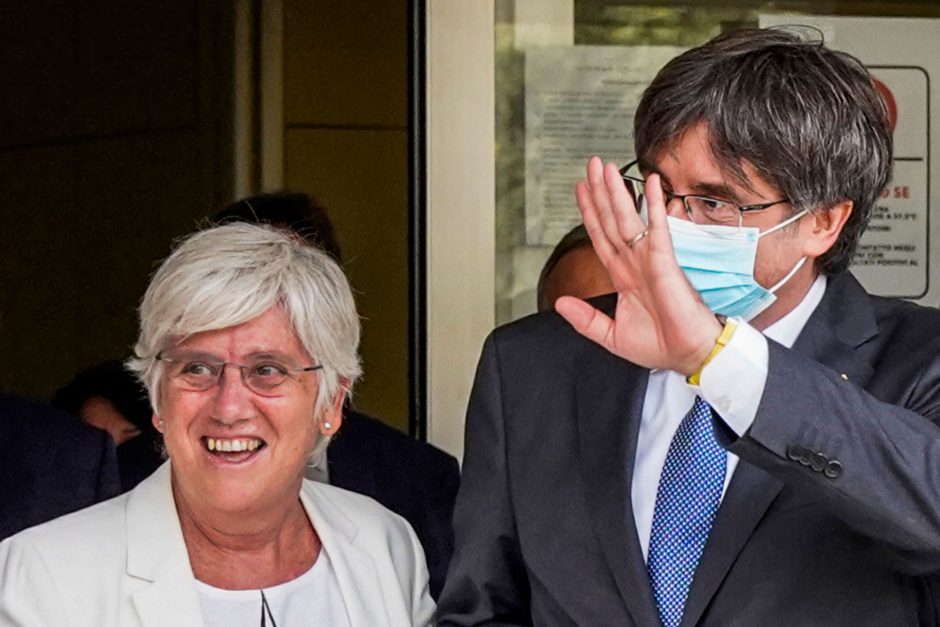 Buvusį katalonų lyderį Italijos teismas laikinai paleido