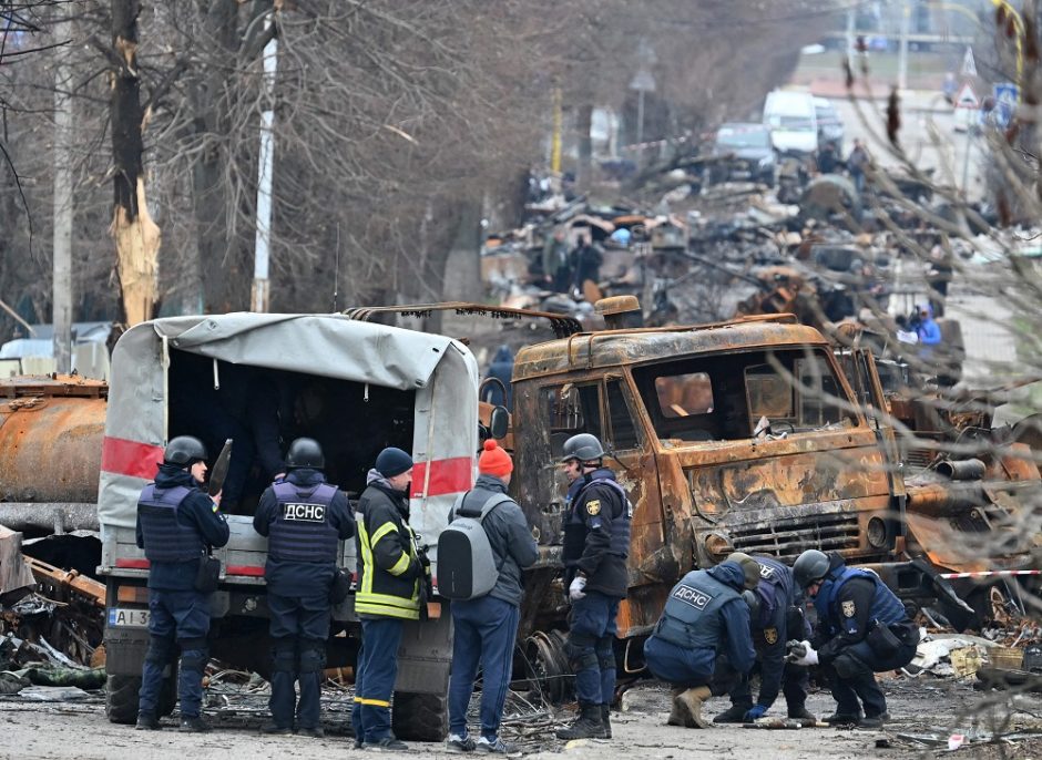 JAV dėl žudynių Ukrainoje skelbs naujas sankcijas Rusijai