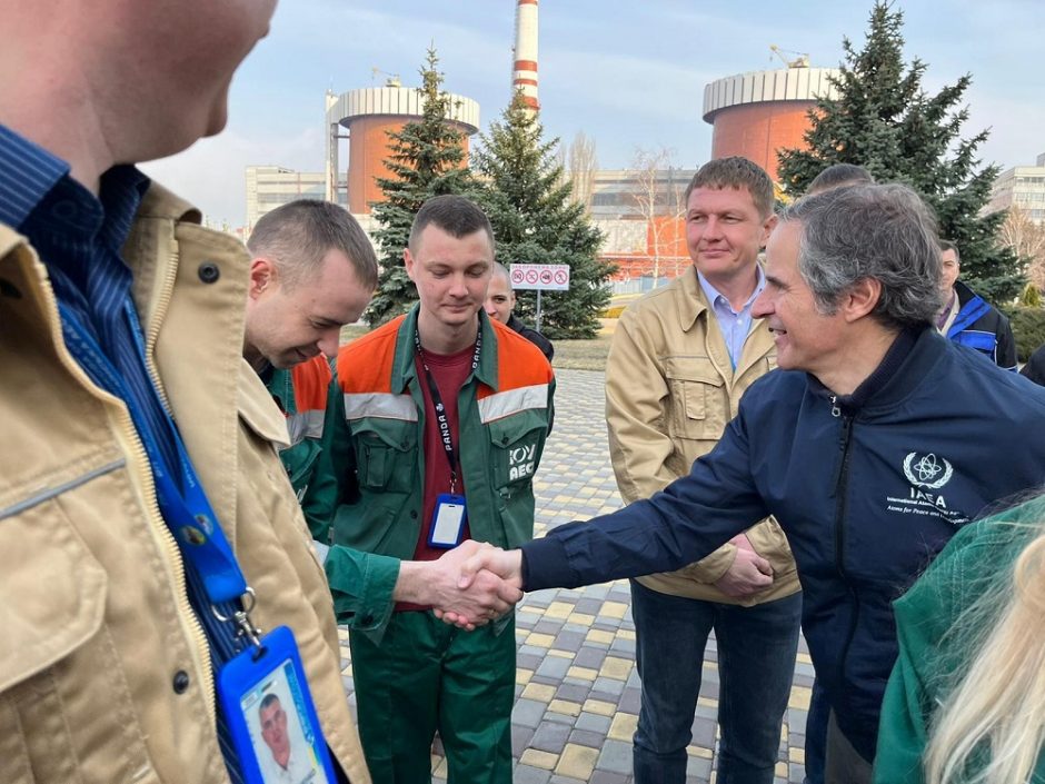 TATENA vadovas Ukrainoje apsilankė branduolinėje jėgainėje