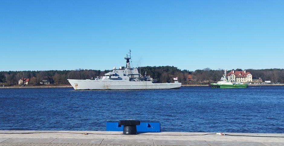 Į Klaipėdą atvyko Jungtinės Karalystės patrulinis laivas HMS „Mersey“