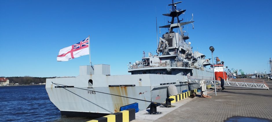 Į Klaipėdą atvyko Jungtinės Karalystės patrulinis laivas HMS „Mersey“