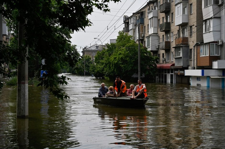 TATENA: Zaporižios AE vis dar gauna vandenį iš Kachovkos užtvankos rezervuaro