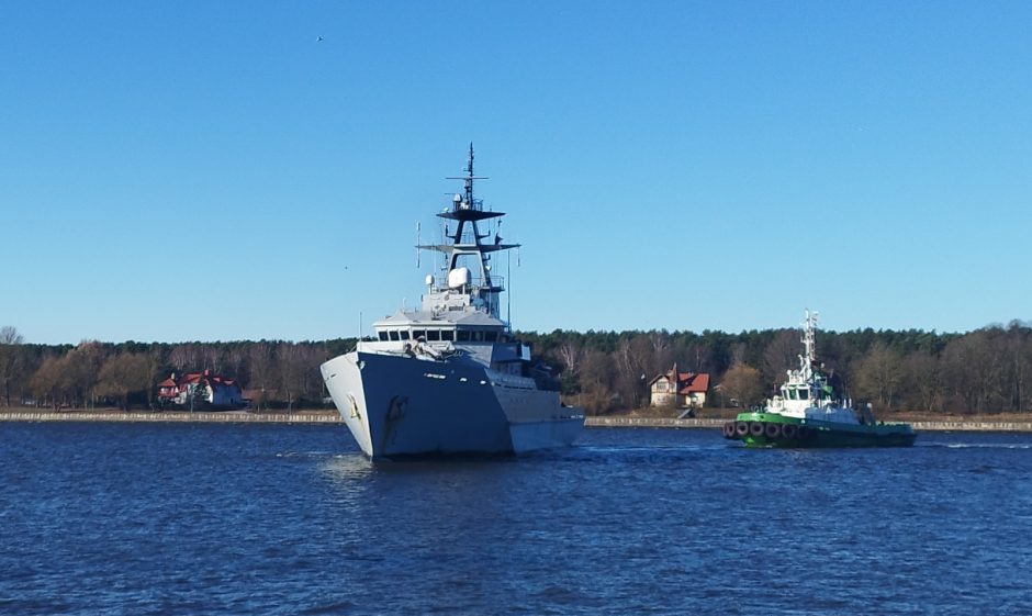 Į Klaipėdą atvyko Jungtinės Karalystės patrulinis laivas HMS „Mersey“