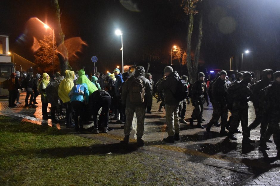 Naktinį žygį dedikavo Klaipėdos krašto prijungimo šimtmečiui