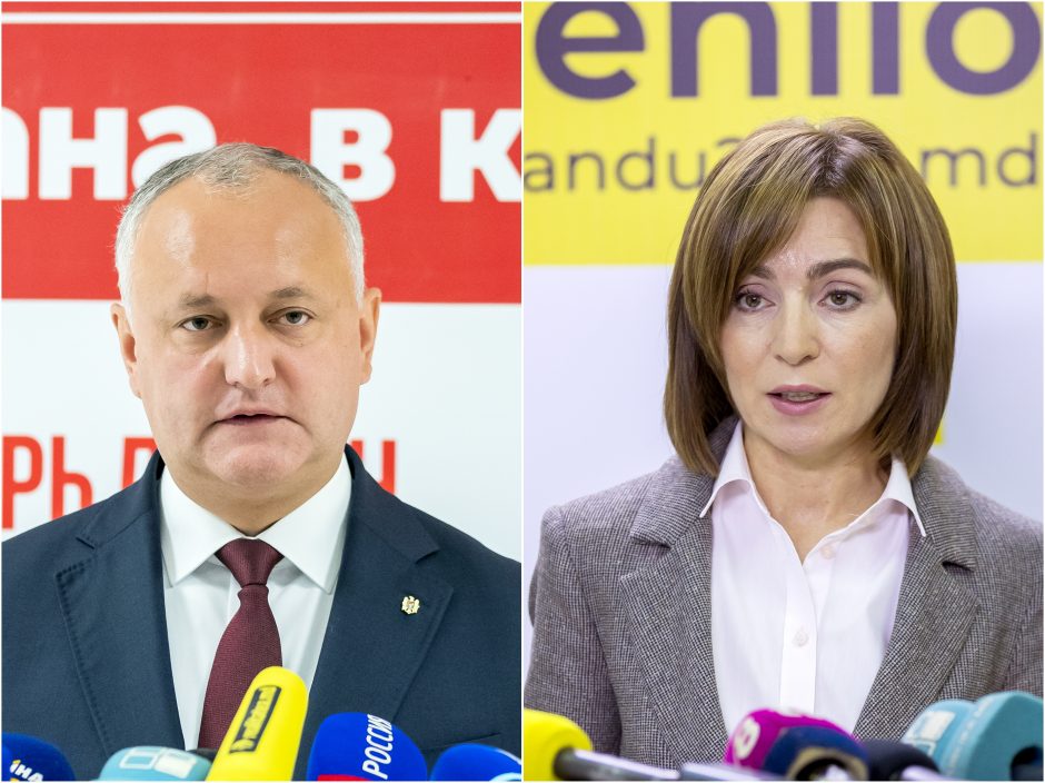 Moldovoje vyksta antrasis prezidento rinkimų turas