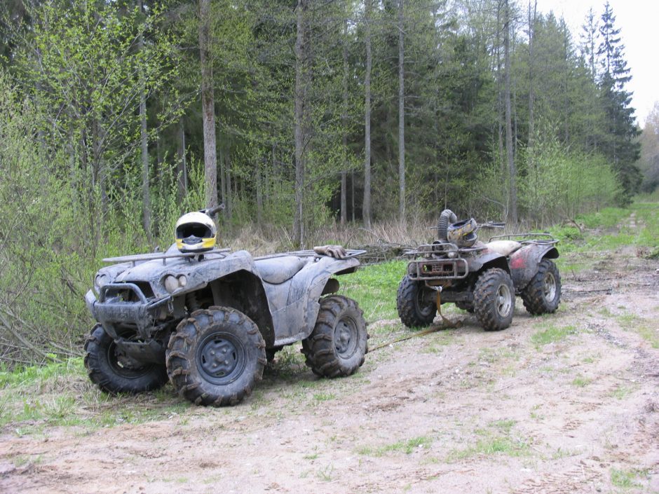 Per reidą nubausti 8 keturračių ir motociklų vairuotojai