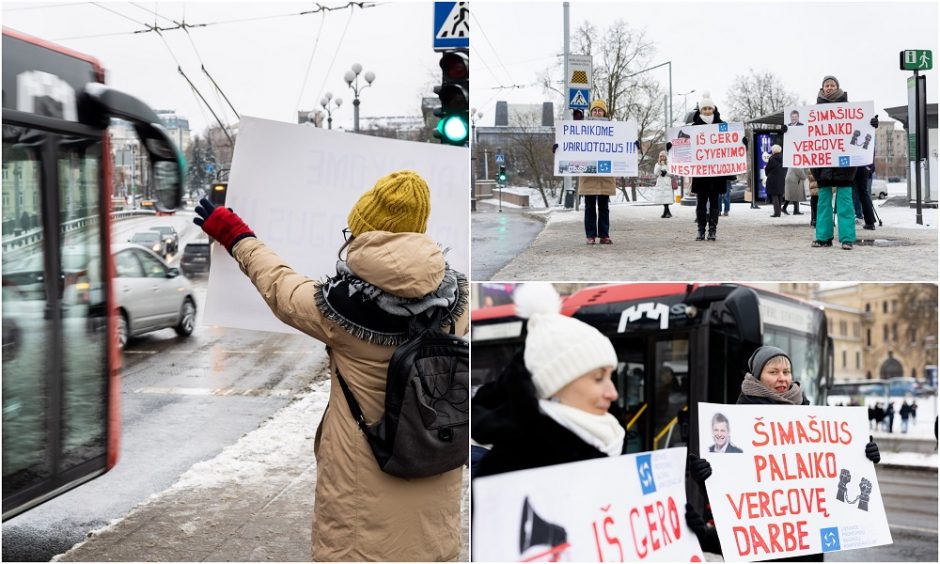 Streikuojančių sostinės vairuotojų profsąjunga į derybas su VVT neatvyko