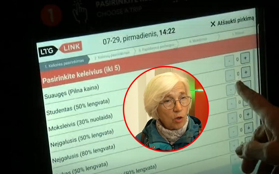 Žinią apie bilietų kasų panaikinimą išgirdusi senjorė: neturinčius kortelių, randu tik kaime