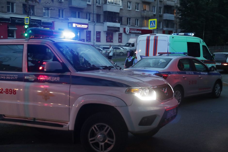 Per apgirtusio vyro šaudynes Jekaterinburge sužeisti du žmonės