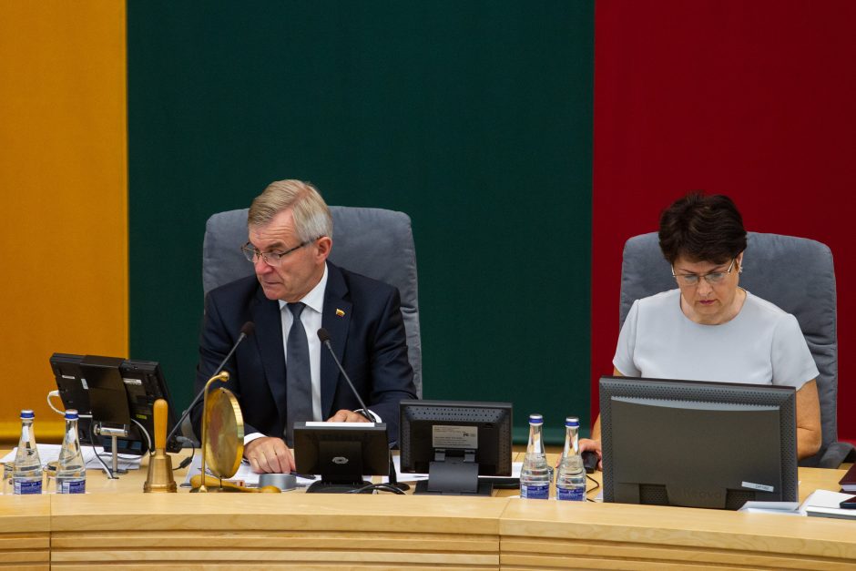 Seimas pareiškė pasitikėjimą premjeru S. Skverneliu