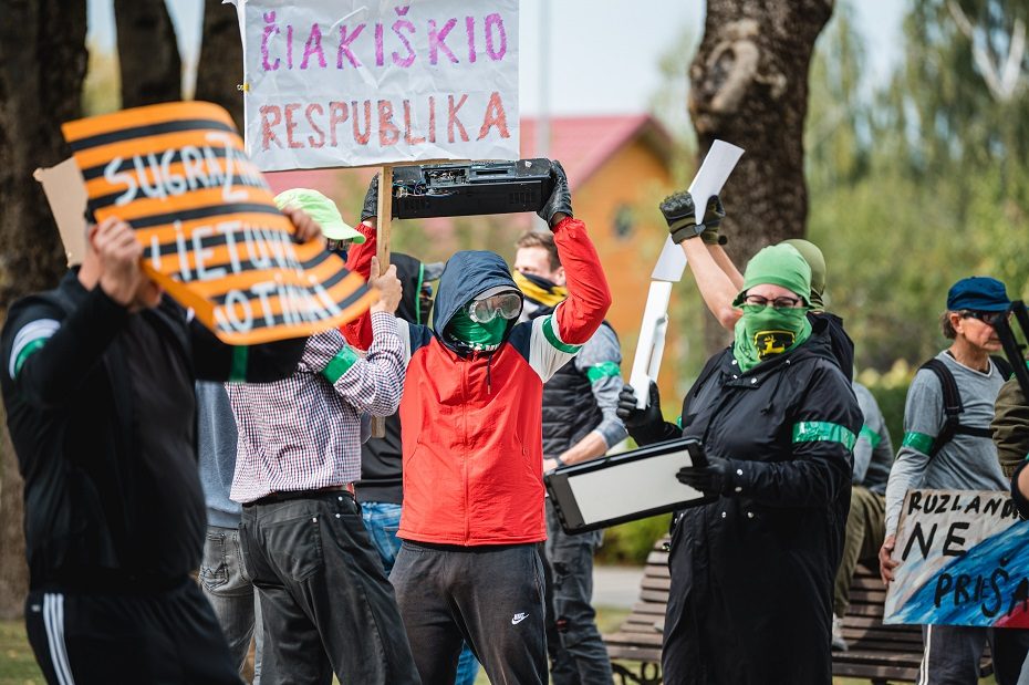 Šaulių pratybos Kauno rajone
