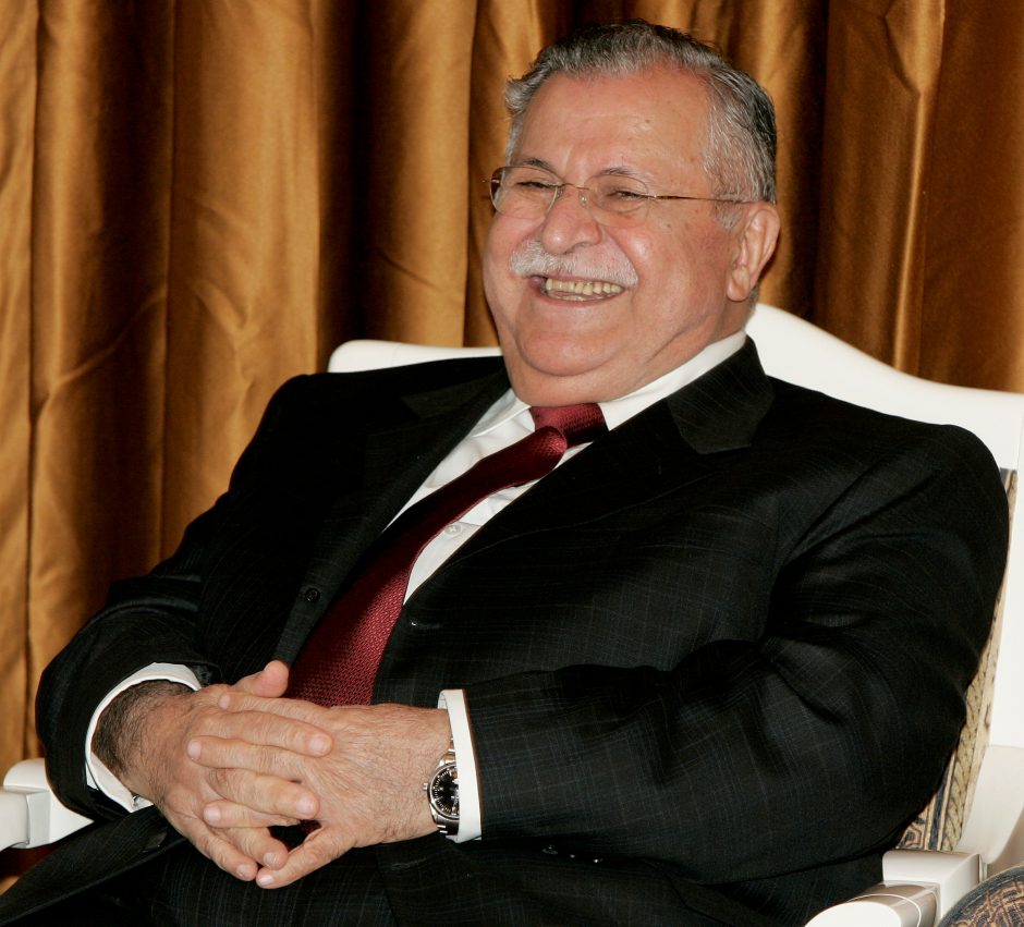 Mirė buvęs Irako prezidentas ir kurdų lyderis J. Talabani