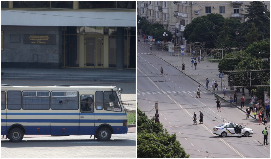 Ukrainoje užgrobtame autobuse buvę visi įkaitai paleisti, užpuolikas suimtas