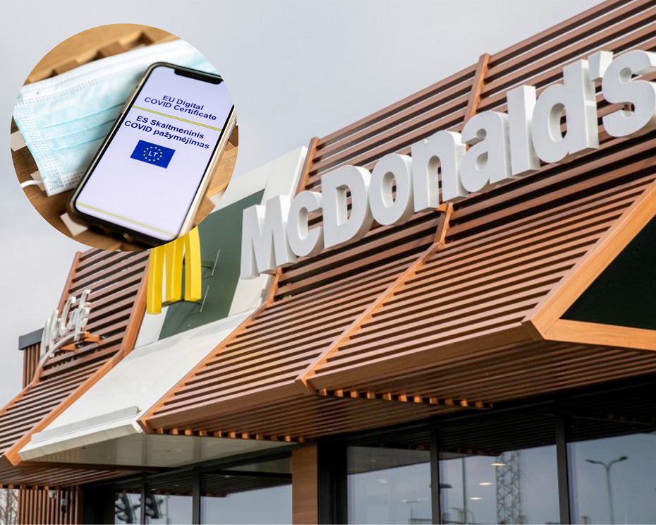 Nuo COVID-19 skiepyti politologo vaikai nebuvo įleisti į „McDonald's“: gavo šlapiu skuduru per veidą