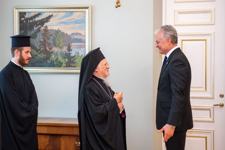 Konstantinopolio patriarchas G. Nausėdai pristatė bažnytinės struktūros Lietuvoje planus