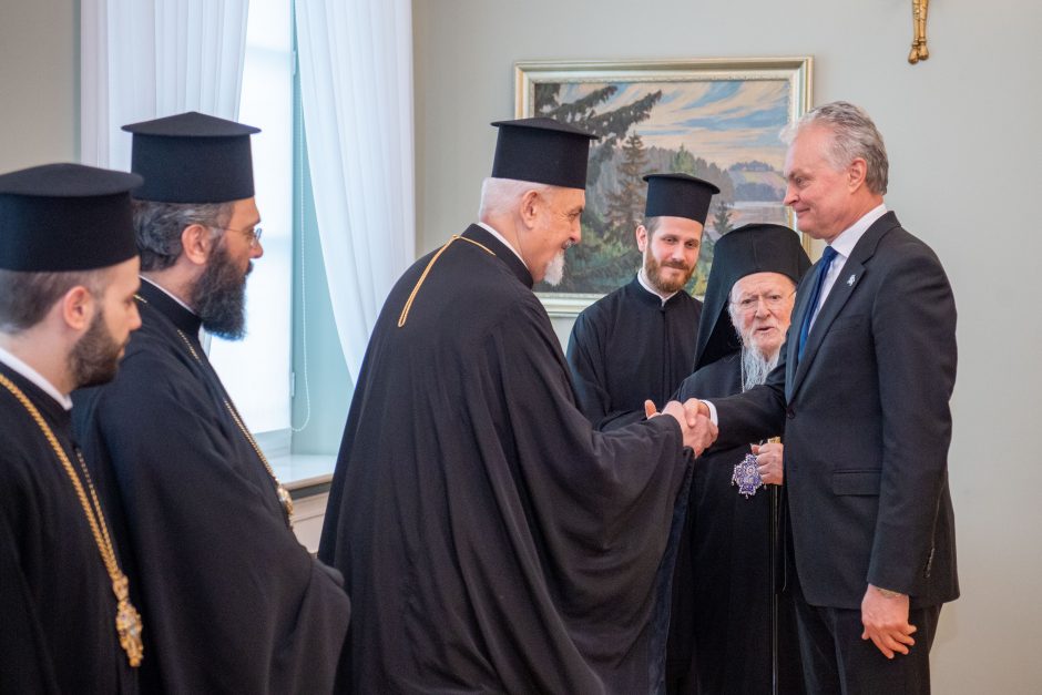 Konstantinopolio patriarchas G. Nausėdai pristatė bažnytinės struktūros Lietuvoje planus