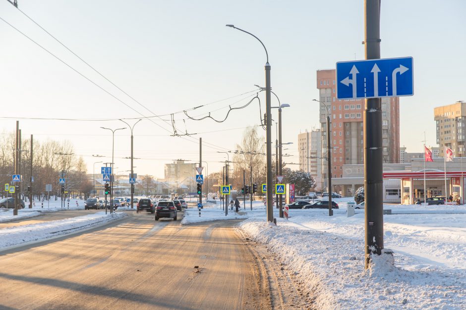 Dviejose tvarkomose Kauno gatvėse – eismo pokyčiai