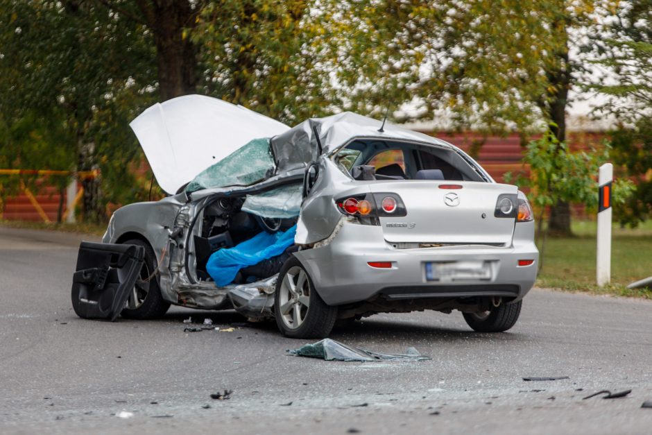 Ateities plente – sunkvežimio ir lengvojo automobilio avarija: žuvo vairuotojas