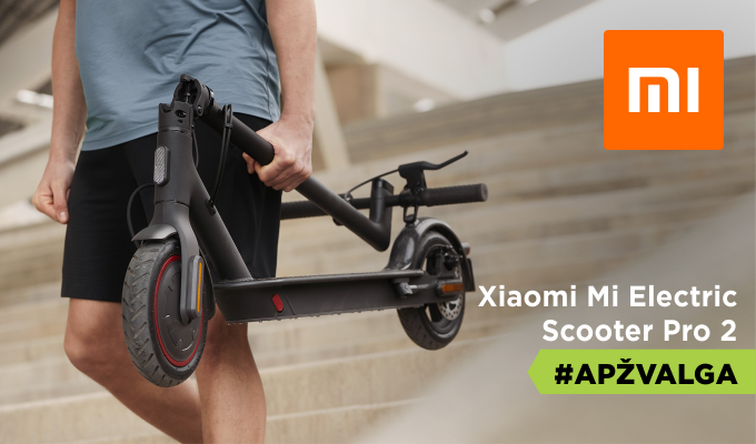 Elektrinio paspirtuko „Xiaomi Mi Electric Scooter Pro 2“ apžvalga 