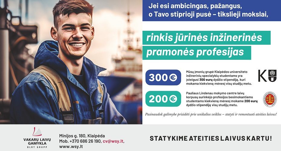 Būsimiesiems inžinieriams – piniginės stipendijos