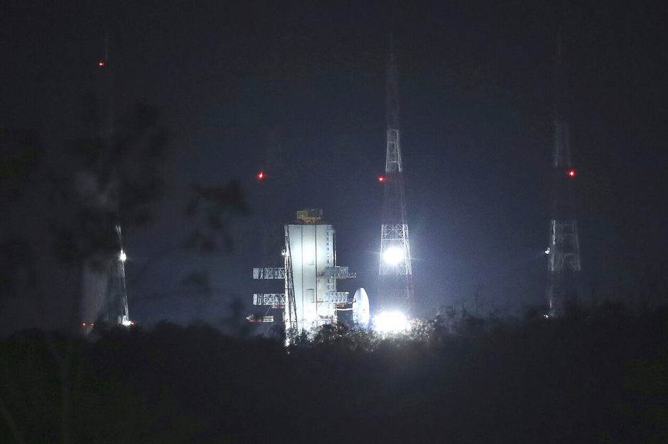 Indijos mėnuleigio misijos startas atidėtas dėl techninio sutrikimo