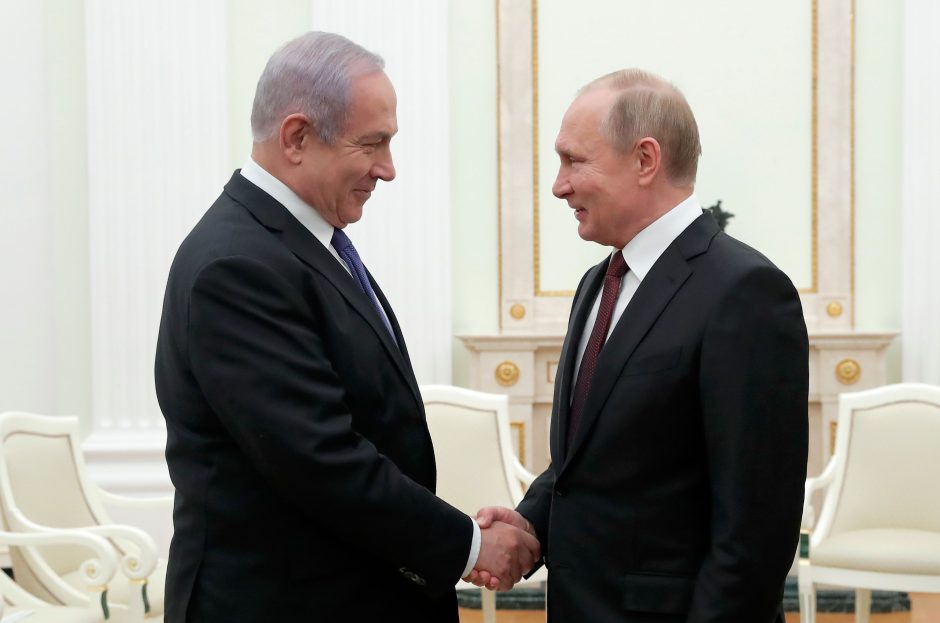 Maskvoje vyko B. Netanyahu ir V. Putino derybos dėl Irano